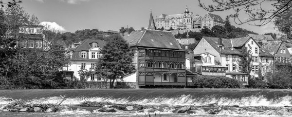 Marburg an der Lahn sw, Keilrahmen 50x125 cm