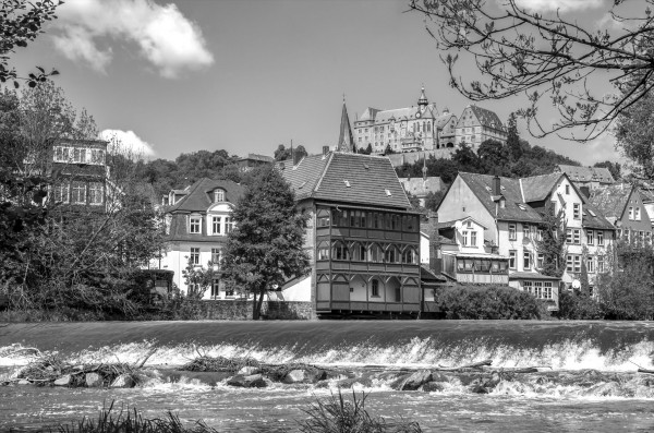 Marburg an der Lahn sw, Keilrahmen 78x118 cm